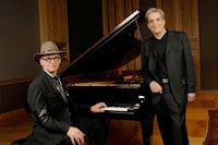 Pianist Laurence Hobgood and poet Robert Pinsky. Photo: Eric Antoniou.