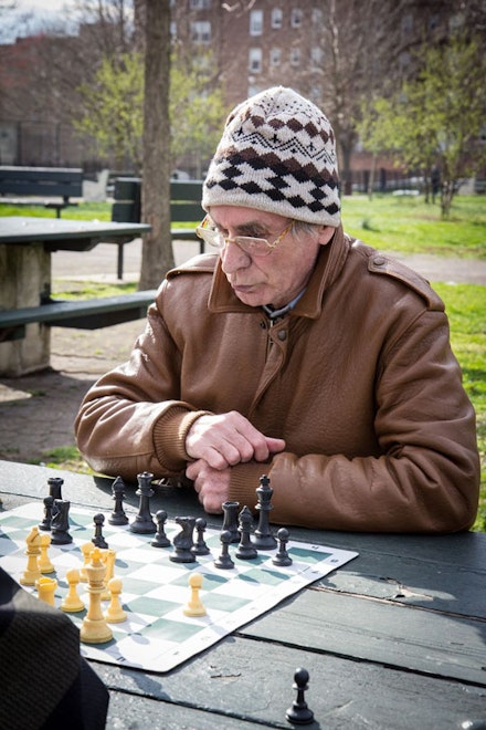 According to this Russian gentleman, my incessant chatter caused him to lose this game. Maybe that’s why you won’t find a single woman among the horde of men playing chess, checkers, dominoes, or cards.