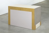 Richard Artschwager, “Table (Drop Leaf),” 2008. Formica on wood, 30 × 22 × 44 ̋.
