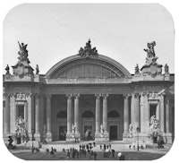               Paris Exposition-Grand Art Palace, Entrance. Paris, France, 1900.