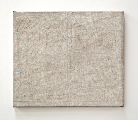 John Zurier, “At Havalsnes” (2014). Distemper on linen, 24 × 28 ̋. Courtesy the artist and Peter Blum Gallery, New York.