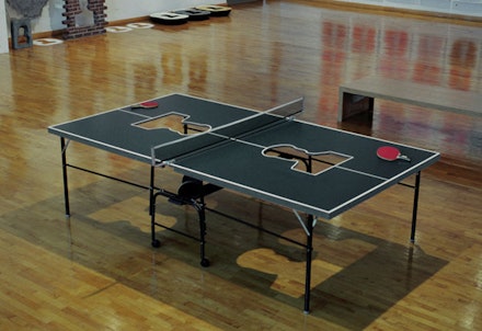 Zhang Hongtu, <i>Ping Pong Mao</i>, 2015. Mixed media installation, 30 x 60 x 108 inches. Courtesy the Queens Museum.