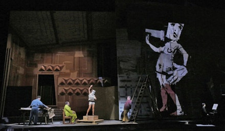 A scene from Berg’s <em>Lulu</em>. Photo by Ken Howard/Metropolitan Opera.