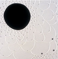 <i>Tamara Gonzales, “Black Sun” (2004), acrylic and mixed media on canvas. Courtesy of Cheryl Pelavin Fine Arts.</i>