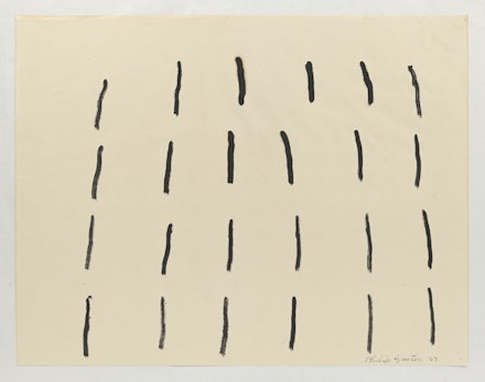Philip Guston, <em>Untitled</em>, 1967. Brush and ink on paper. 18 1/8 x 23 1/8 inches. Private Collection. © The Estate of Philip Guston. Courtesy Hauser & Wirth.  