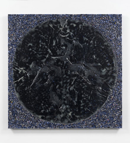 Jack Whitten. <em>The Third Portal</em>, 2016. Acrylic and mixed media on canvas. 48 × 48 inches. © Jack Whitten. Courtesy the artist and Hauser & Wirth.