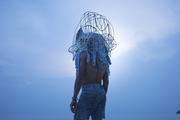 Tuan Andrew Nguyen, production photograph for <em>The Island</em>, 2017. Ultra-high-definition video (color, sound). 42 min., 5 sec. Collection of the artist. Courtesy the artist.