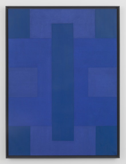 Ad Reinhardt, <em>Blue Painting, 1951-1953</em>. Oil on canvas, 80 x 59 7/8 inches (203.2 x 152.1 cm) Private Collection, Europe Â© 2017 Estate of Ad Reinhardt/ Artists Rights Society (ARS), New York. Courtesy David Zwirner, New York/London.