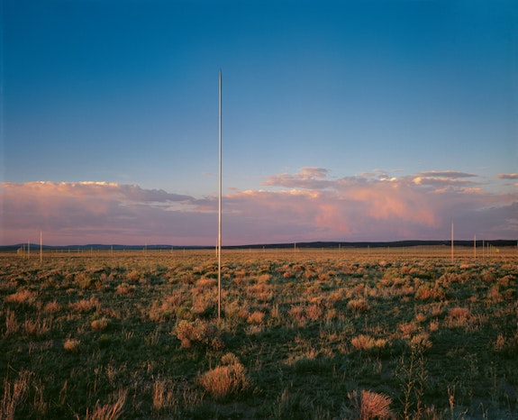 <p><em>The Lightning Field</em>, 1977. Long-term installation, western New Mexico. © The Estate of Walter De Maria. Photo: John Cliett, July 1979. Courtesy Dia Art Foundation, New York</p>