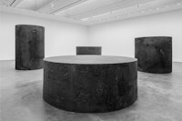 <p>Richard Serra, <em>Four Rounds: Equal Weight, Unequal Measure</em>, 2017. Installation view, <em>Richard Serra: Sculpture and Drawings</em>, David Zwirner, New York, 2017. Photo by Cristiano Mascaro. © 2017 Richard Serra / Artists Rights Society (ARS), New York. Courtesy David Zwirner, New York/London</p>