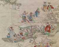 <p>Anonymous, Chinese New Year Pantheon (detail), Qing dynasty (1644–1911). Ink and colors on paper. 84 1/4 x  44 1/8 inches. Private Collection. Photo: John Bigelow Taylor 2017. Courtesy the Asia Society.</p>