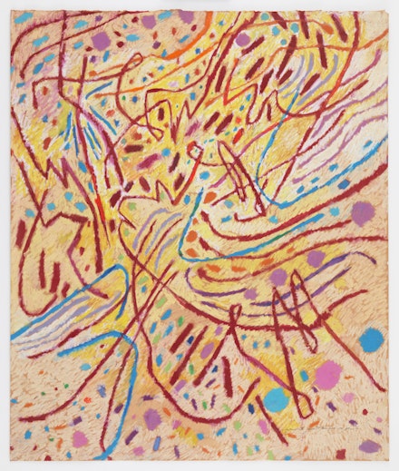 Mildred Thompson, Hysteresis III, 1991. Pastel on paper, 30 x 22 inches. © The Mildred Thompson Estate Courtesy Galerie Lelong & Co., New York