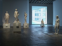 Installation view of <em>Like Life: Sculpture, Color, and the Body (1300 – Now)</em>, The Met Breuer, 2018.