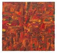 Al Held, <em>Untitled</em>, 1953. Oil on canvas, 50 x 54 inches. Courtesy of the Al Held Foundation. Inc., Nathalie Karg Gallery and Cheim & Read New York / Licensed by Artists Rights Society (ARS) New York.