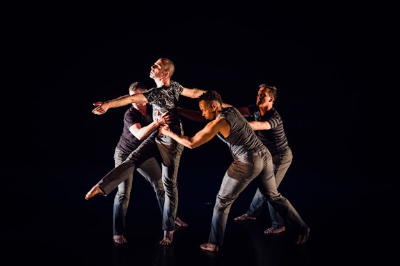Members of Sean Dorsey Dance performing <em>THE MISSING GENERATION.</em> Photo © Kegan Marling.
