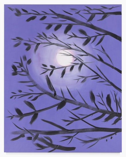 Ann Craven, <em>Lavender Moon (Bluish Light), 2018</em>, 2018. Oil on canvas, 90 x 72 inches. Courtesy Karma.