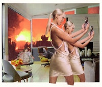 Martha Rosler, <em>Photo Op</em>, from the series <em>House Beautiful: Bringing the War Home</em>, 2004-2008 Fotomontage, 50,8 x 61 cm. Courtesy the Artist, Mitchell Innes and Nash, New York, and Galerie Nagel Draxler Berlin/ Köln.