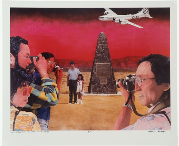 Patrick Nagatani, <em>Trinity Site, Jornada del Muerto, New Mexico</em>, 1989. Cibachrome print on paper. Courtesy the Albuquerque Museum.