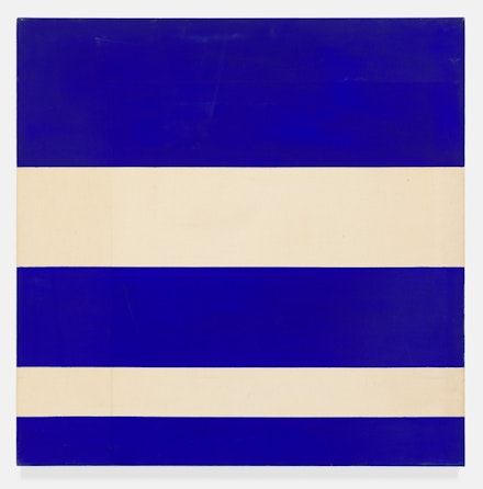 Paul Mogensen, no title, 1967, Acrylic on unprimed canvas, 36 × 36 inches. courtesy the artist and Karma, New York
