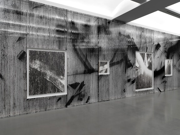 Installation view of Gregor Hildebrant: <em>In meiner Wohnung gibt es viele Zimmer</em>. Photo by Dario Lasagni. Courtesy of the artist and Perrotin.