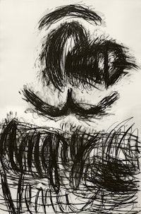 Judith Bernstein, <em>Angry Venus</em>, (1995), Charcoal on Paper, 96 x 72 inches. Courtesy the artist.