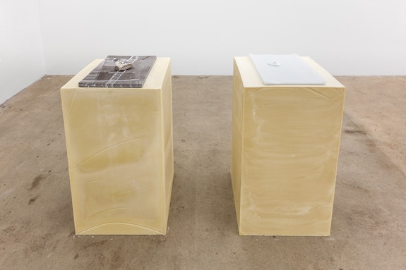 Installation view, <em>Cally Spooner:</em> <em>SWEAT SHAME ETC.</em>, 2018-2019, Swiss Institute, New York. Courtesy Swiss Institute.