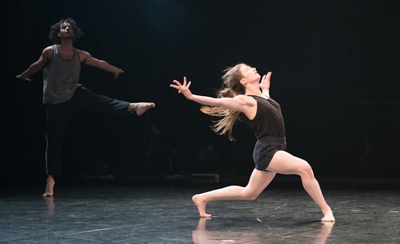 Christian Allen and Lindsey Matheis in <i>I hunger for you </i> Photo: Jim Coleman