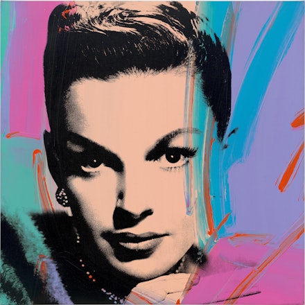 Andy Warhol, <em>Judy Garland (Multicolor), </em>1978. Acrylic and silkscreen on canvas, 40 x 40 inches. © 2019 The Andy Warhol Foundation for the Visual Arts, Inc. / Licensed by Artists Rights Society (ARS), New York. Photo: Tim Nighswander.