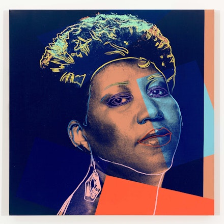 Andy Warhol, <em>Aretha Franklin</em>, 1986. Synthetic polymer paint and silkscreen ink on canvas 40 x 40 inches. © 2019 The Andy Warhol Foundation for the Visual Arts, Inc. / Licensed by Artists Rights Society (ARS), New York. Photo: Tim Nighswander.