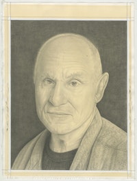 Portrait of Richard Serra, pencil on paper by Phong Bui.