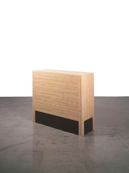Richard Artschwager, Chest of Drawers, 1964. Original fabrication; 1979 re-fabricated, Formica on wood, 36 x 42 x 14 inches. Hall Collection. © Richard Artschwager.