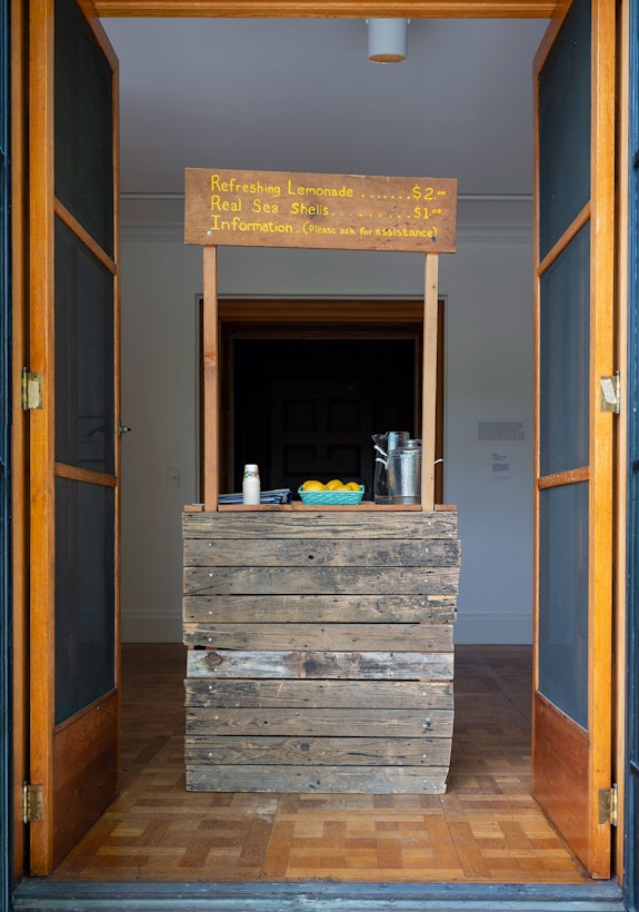 Mark Dion, Lemonade Stand, 1996. Galerie Nagel Draxler, Berlin/Cologne. Photo: Jeffrey Jenkins.