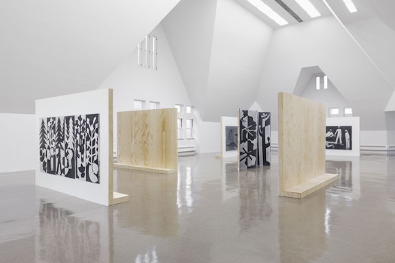 Installation view: <em>Silke Otto-Knapp: In the waiting room</em>, the Renaissance Society, Chicago, 2020. Photo: Useful Art Services.