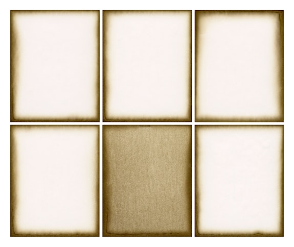 Alison Rossiter, Density 1947, 2020. Six Gelatin Silver Prints, 15 5/16 x 17 7/16 inches. Courtesy Yossi Milo, New York.