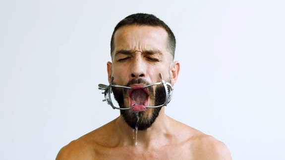 Carlos Motta, <em>Legacy</em>, 2019. Single channel video, sound, text. Timeline: Ted Kerr and Carlos Motta. Voice-Over: Ari Shapiro, Camera: Tyler Haft, 29:20 minutes. Courtesy P.P.O.W., New York.
