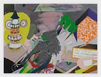 Michael Williams, <em>Scooched Painting</em>, 2020. Inkjet on canvas, 106 x 143 7/8 inches. © Michael Williams. Courtesy the artist and Gladstone Gallery, New York and Brussels.