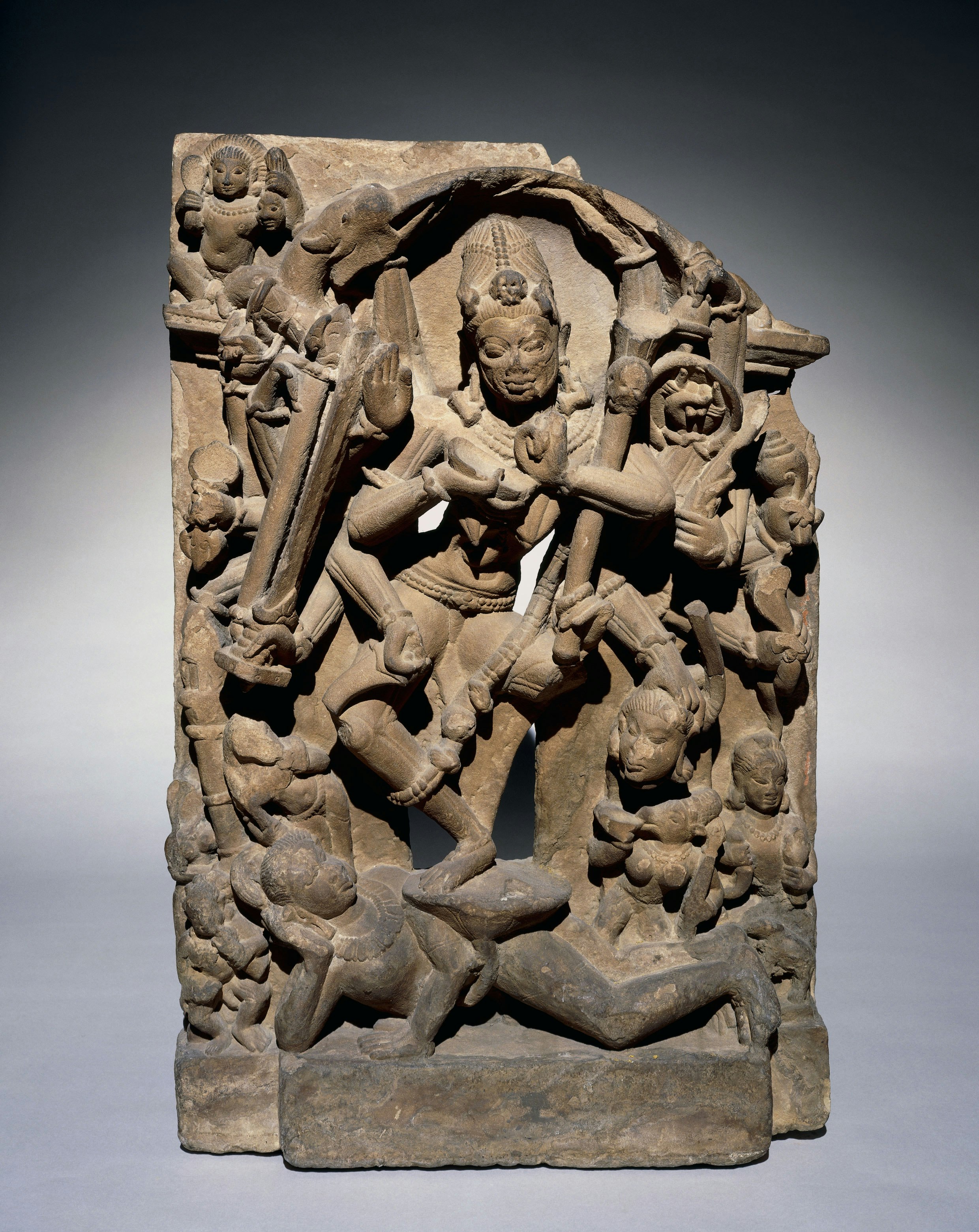 Chamunda dancing on a corpse, Madhya Pradesh, Central India, 800s. ©The Trustees of the British Museum.