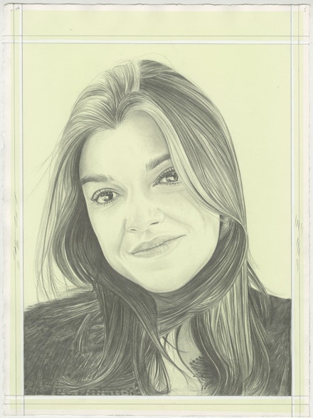 Portrait of Jasmine Wahi. Pencil on Paper by Phong H. Bui