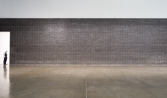 Installation view: Theaster Gates: <em>Black Vessel,</em> 2020. © Theaster Gates, Photo: Robert McKeever, Courtesy Gagosian.
