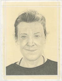 Portrait of EJ Hauser, pencil on paper by Phong H. Bui.