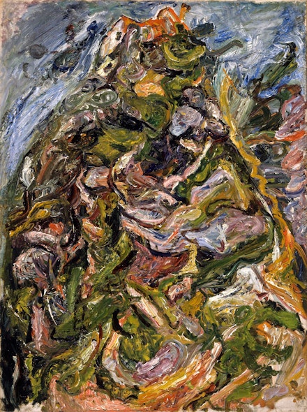 Chaïm Soutine, <em>Hill at Céret</em>, c. 1921. Oil on canvas, 291/4 × 21 5/8 inches. Los Angeles County Museum of Art. © 2021 Artist Rights Society (ARS). New York. © 2020 Museum Associates / LACMA. Licensed by Art Resource, New York.