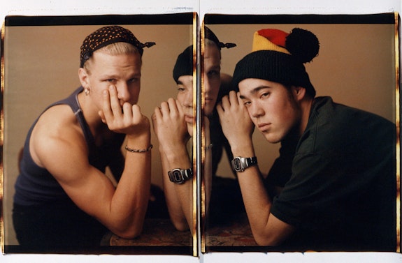 Dawoud Bey, <em>Hilary and Taro, Chicago, IL</em>,1992.Two dye diffusion transfer prints (Polaroids), overall: 30 1/8 × 44 inches. Courtesy Whitney Museum of American Art. © Dawoud Bey.