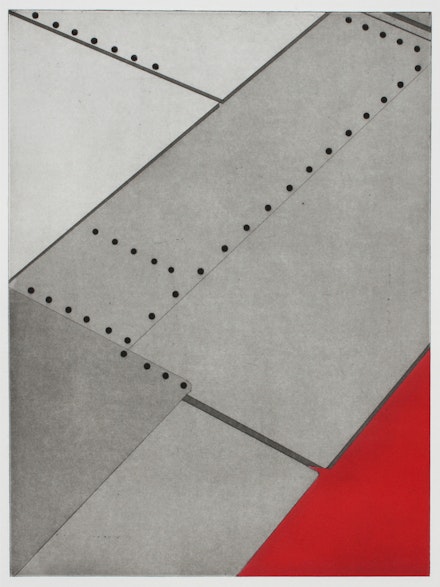Nina Katchadourian, <em>Window Seat Suprematism 4</em>, 2013. Etching and aquatint, 19 1/2 x 15 inches. © Nina Katchadourian. Courtesy Pace Gallery.
