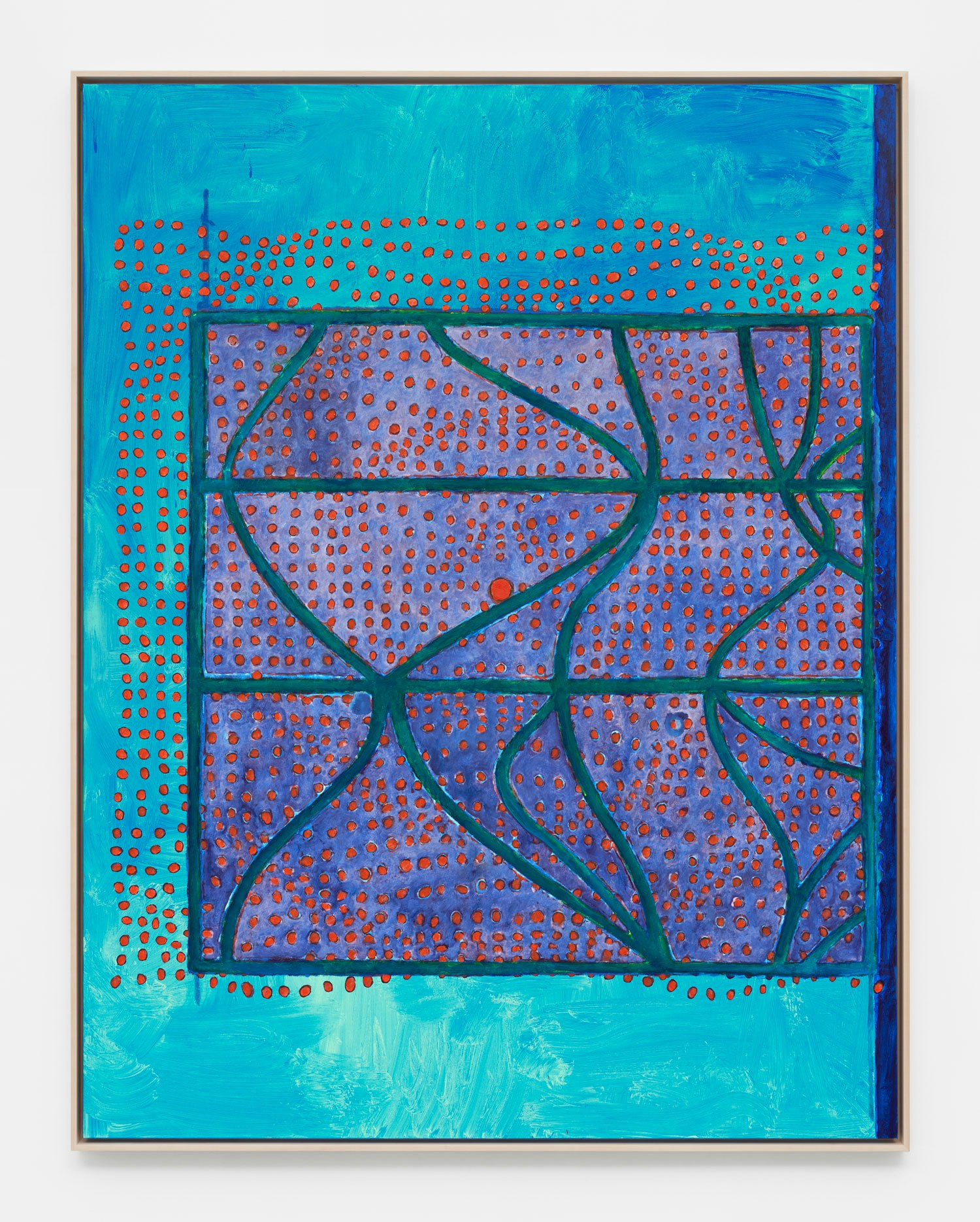 Terry Winters, <em>Index 1</em>, 2021. Oil, wax, and resin on linen, 88 x 68 inches. © Terry Winters, Courtesy Matthew Marks Gallery.