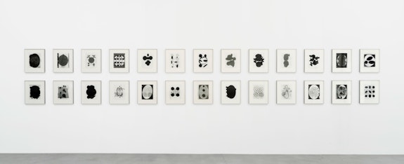 Terry Winters, <em>Table of Contents</em>, 2020. Graphite, ink, and wax on paper, 26 sheets, 11 x 9 inches each. © Terry Winters, Courtesy Matthew Marks Gallery.