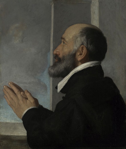 Giovanni Battista Moroni, <em>Portrait of a Donor</em>, ca. 1550s. Oil on canvas. Princeton Museum Art Museum.