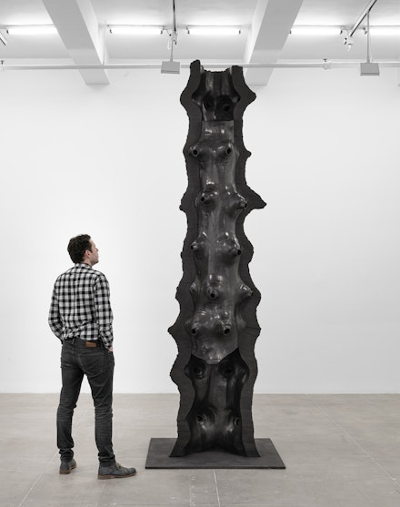 Giuseppe Penone, <em>Artemide</em>, 2019. Bronze, 135 1/8 x 43 3/4 x 40 1/2 inches. Courtesy Marian Goodman Gallery.