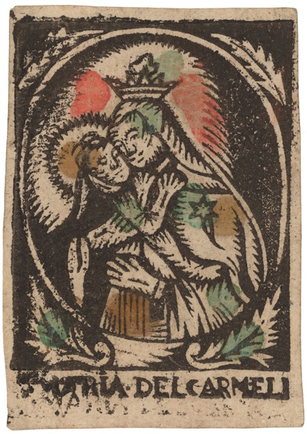 Spain (anonymous), <em>Madonna and Child</em>, c. middle of 18th century. Woodcut. National Gallery of Art, Washington D.C.