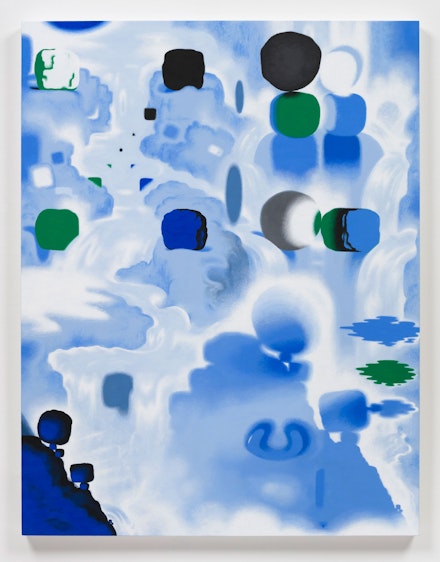 Joshua Marsh, <em>Passage</em>, 2021. Acrylic on canvas over panel, 44 x 34 inches. Courtesy Mother Gallery, Beacon. 