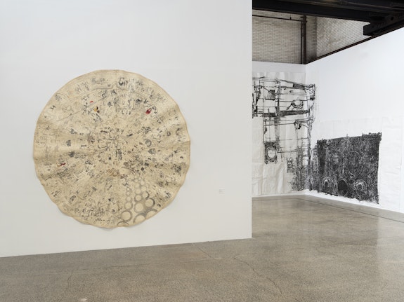 <p>Installation view: <em>Dawn Clements, Living Large: A Survey</em>, Mana Contemporary, Jersey City, 2021. Courtesy Mana Contemporary. Photo: John Berens. </p>